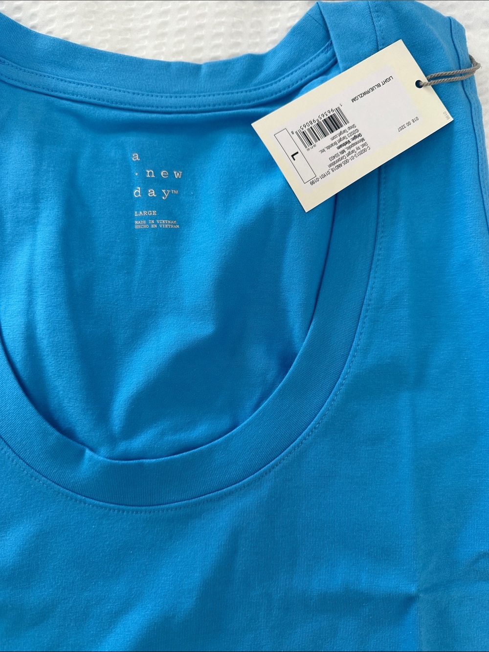 a new day Bright Blue Scoop Neck Tee